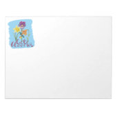 4 Spring and Summer Flowers with Fancy Text Notitieblok (Voorkant)