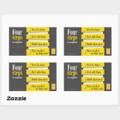 4 Stappen Sticker (4 pak) (Vel)