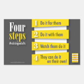 4 Stappen Sticker (4 pak) (Voorkant)