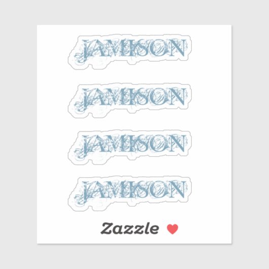 4 stickers Blauwe logo flacon (Vel)