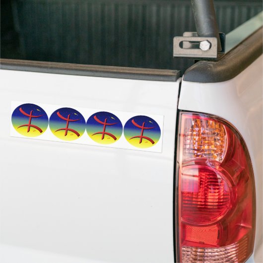 4 stickers carossel autoberbere amazigh (Op Truck)