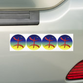 4 stickers carrosserie auto Berber Amazigh (Op auto)