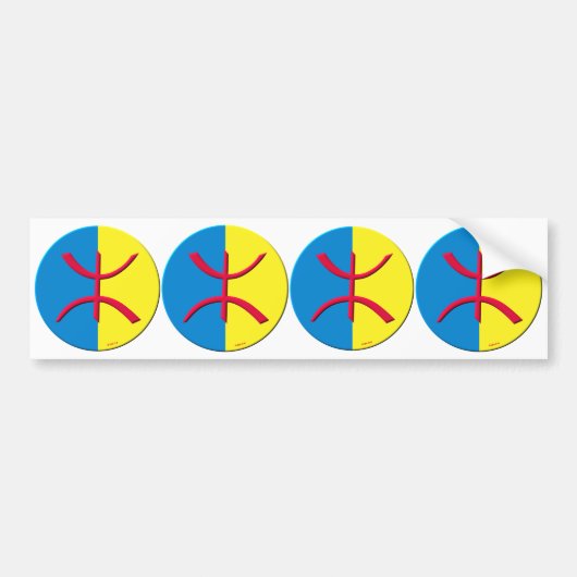 4 stickers kabyle pour carosserie automobile (Voorkant)