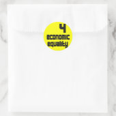 4 Stickers voor economische gelijkheid (Tas)