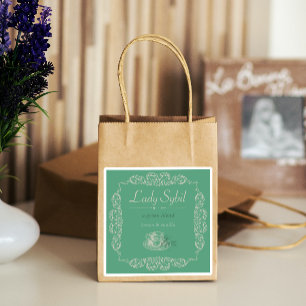 4 stks  aangepaste groene thee sticker