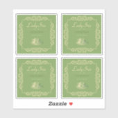 4 stks aangepaste kruidenthee sticker (Vel)