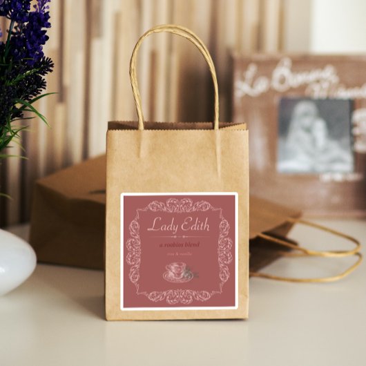 4 stks aangepaste roobios rode thee sticker