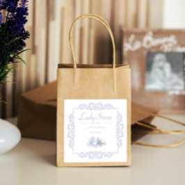 4 stks  aangepaste witte thee sticker