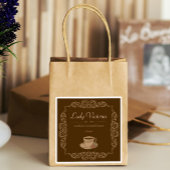 4 stks  Bruine aangepaste koffie Sticker