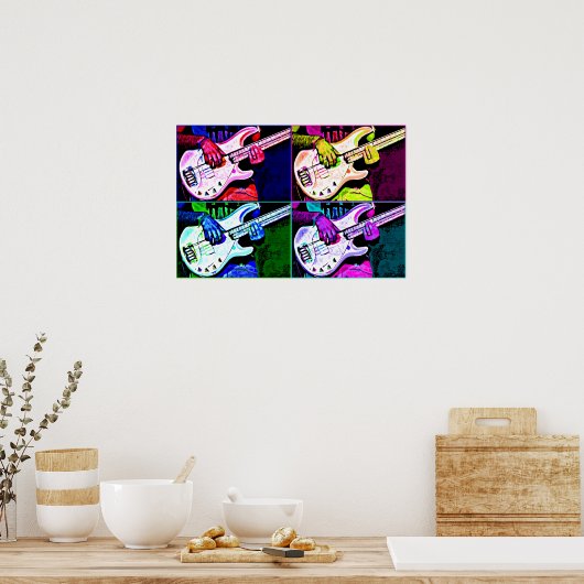 4 String Bass Poster (Keuken)