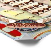 4 String Cigar Box Guitar Chord Chart Poster (Hoek)