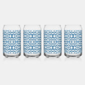 4 stuk glas set | Bohemian Blues (Links)