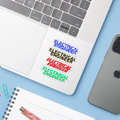 4 stuks - Electrical Engineer Stickers (Waterdicht (Laptop met iPhone)