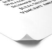 4 Tabel Blauwgroen Rozen Verwant Borduurdiagram Poster (Hoek)