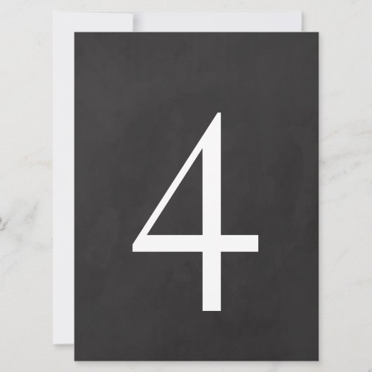 4 Tafelnummer 6.5 x 8.75 (Voorkant)