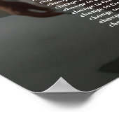 4 tafels elegante foto bruiloft zitgrafiek poster (Hoek)