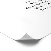 4 Tafels Onze favoriete Mensen Zitschema Plan Poster (Hoek)