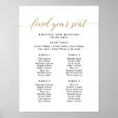 4 Tafels Vind uw zitplaatskaart Poster (Voorkant)
