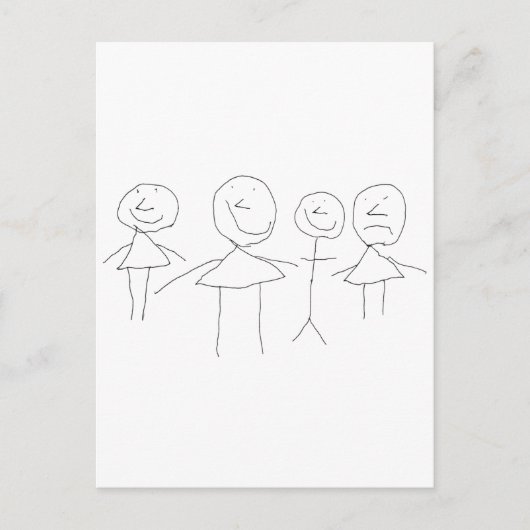 4 Teken Briefkaart (Voorkant)