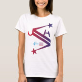 4 th July usa/eeuu texto simplificado by Masanser T-shirt (Voorkant)