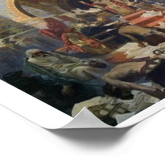 #4 The Bulgarian Tsar Simeon, Mucha Poster (Hoek)