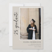 4 Uitnodigingen voor afstuderen van Photo Script N (Voorkant)