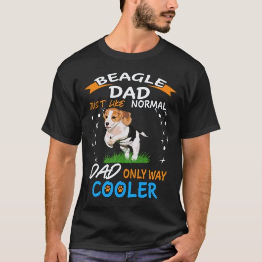 4 Vader - Beagle Vader Koelere Beagle T-shirt (Voorkant)