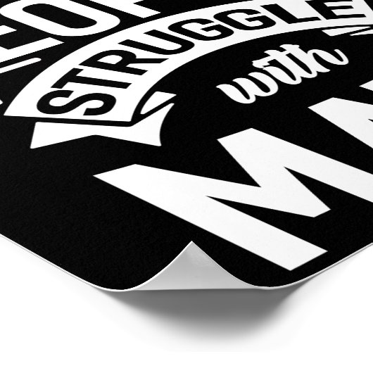 4 van de 3 mensen die met Wiskunde docent strijden Poster (Hoek)