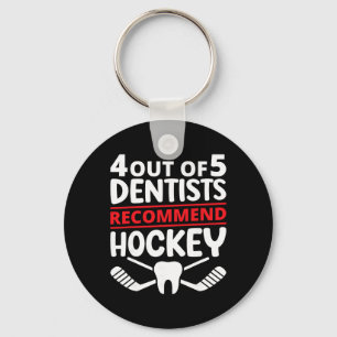4 van de 5 tandartsen bevelen ijshockey aan Grappi Sleutelhanger