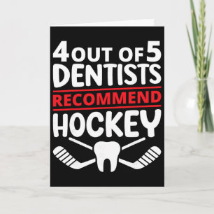 4 van de 5 tandartsen bevelen ijshockey aan, ook g kaart