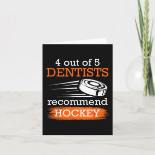 4 van de 5 tandartsen raden Hockey IJshockey Kaart