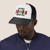 4 VELDTOCHTSTERREN / HOED / IRAK-VETERAN TRUCKER PET (In situ)