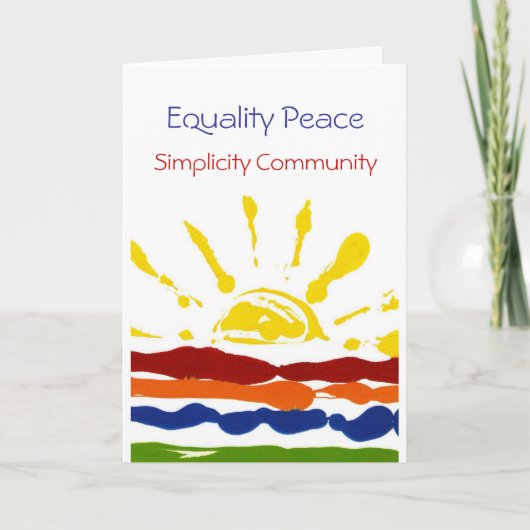 4 verklaringenWenskaart Kaart (Voorkant)