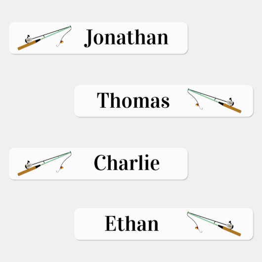 4 verschillende namen Gevist staaf paal ijzer op l Labels (Groep)