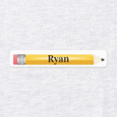 4 Verschillende namen Pencils Iron op labels (Design 1)