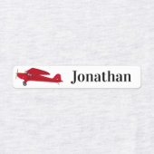 4 verschillende namen Vliegtuig strijkijzer op eti Labels (Design 1)