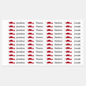 4 verschillende namen Vliegtuig strijkijzer op eti Labels (Vel)