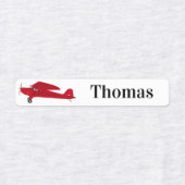 4 verschillende namen Vliegtuig strijkijzer op eti Labels (Design 2)