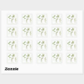4 VERSE HERBS Kleine Stickers Square (Vel)