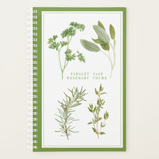 4 VERSE KRUIDEN 5.5x8.5 Planner / Groen (Voorkant)
