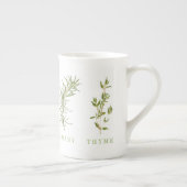 4 VERSE KRUIDEN Bone China Mok (Rechts)