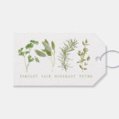 4 VERSE KRUIDEN Cadeau Labels Cadeaulabel (Voorkant (Horizontaal))