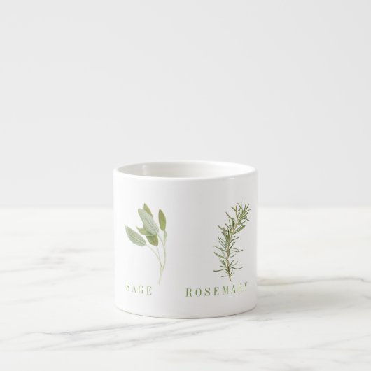 4 VERSE KRUIDEN Espresso Cup Espresso Kop (Voorkant)