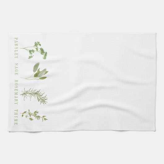 4 VERSE KRUIDEN Keukenhanddoek (Horizontaal)