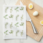 4 VERSE KRUIDEN Keukenhanddoek (all-over) (Quarter Fold)
