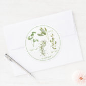 4 VERSSE KRUIDEN Grote Ronde Stickers (Envelop)