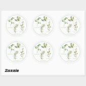 4 VERSSE KRUIDEN Grote Ronde Stickers (Vel)