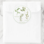 4 VERSSE KRUIDEN Grote Ronde Stickers (Tas)