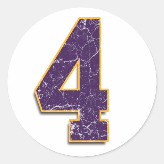 #4 Vikingen Brett Favre sticker (Voorkant)