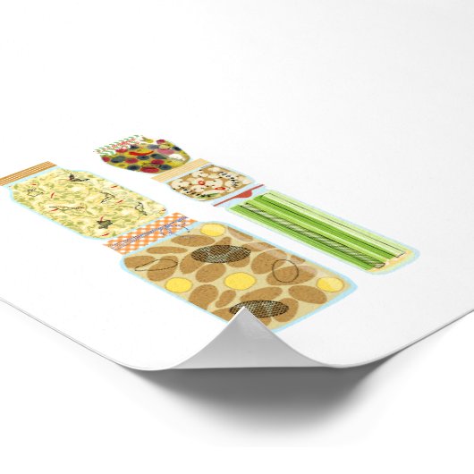 #4 Voedselconservenpotten Poster (Hoek)